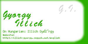 gyorgy illich business card